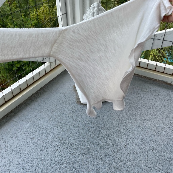 GUC Free People off white cotton top size Small - Picture 6 of 7